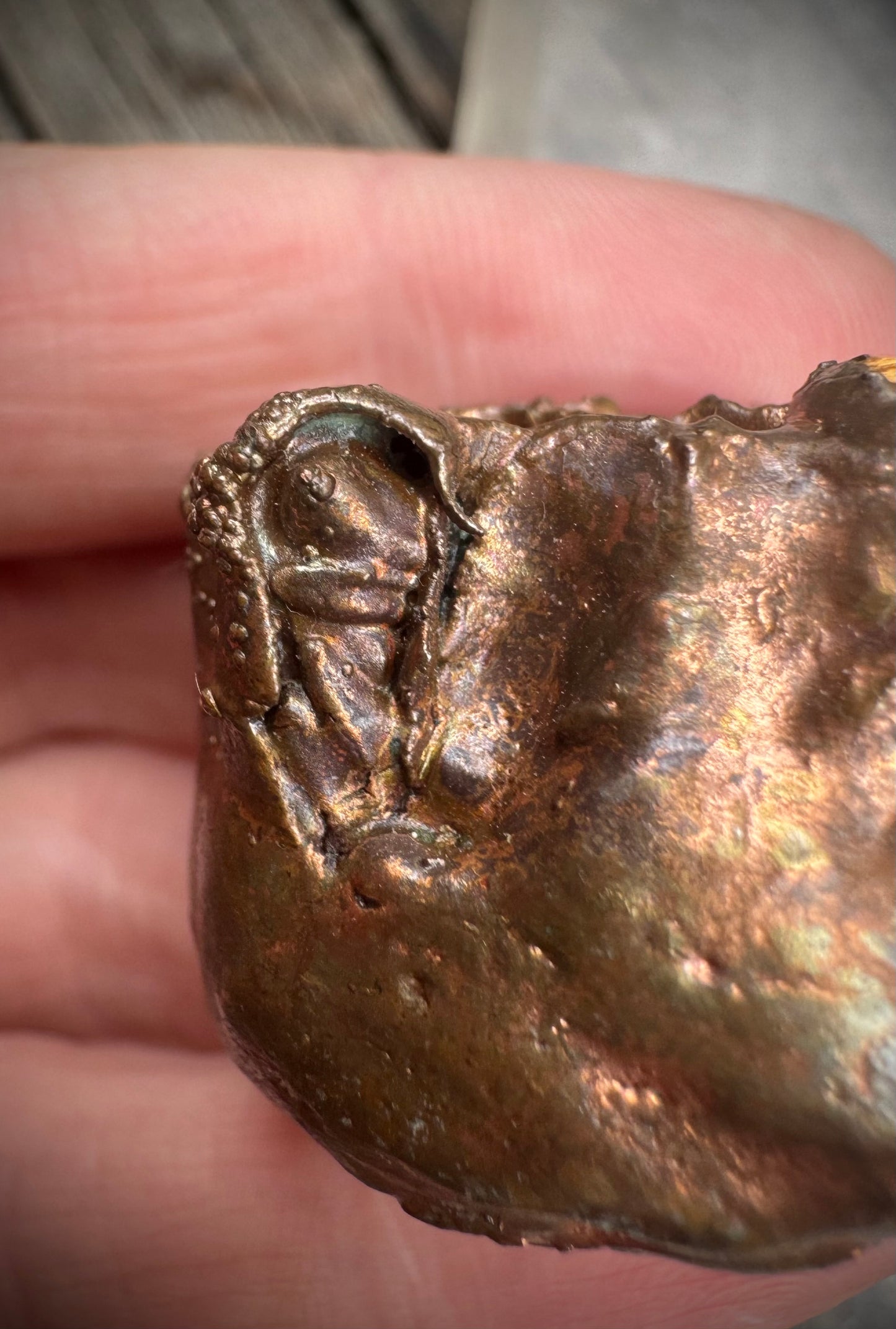 Wasp Nest w/ wasp | Citrine | Electroformed Copper Pendant