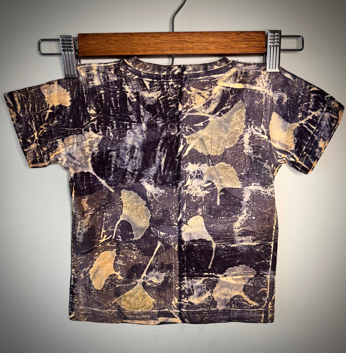 Ginkgo Usnea Logwood | Eco-printed| 2T | Organic Cotton