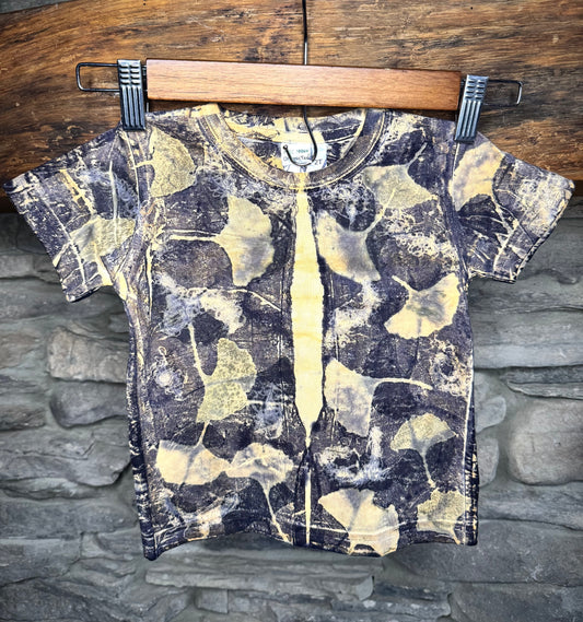 Ginkgo Usnea Logwood | Eco-printed| 2T | Organic Cotton