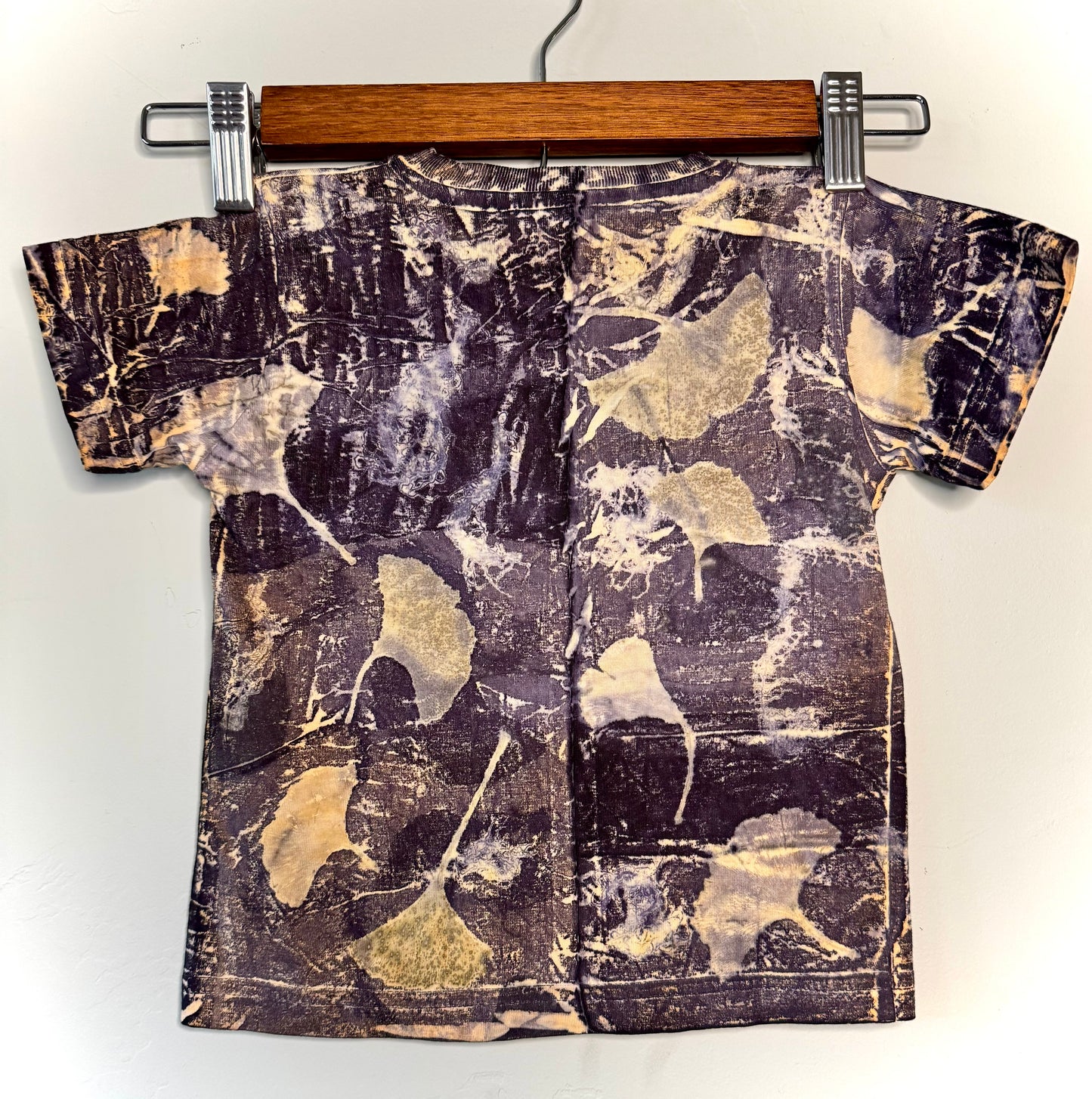 Ginkgo Usnea Logwood | Eco-printed| 2T | Organic Cotton