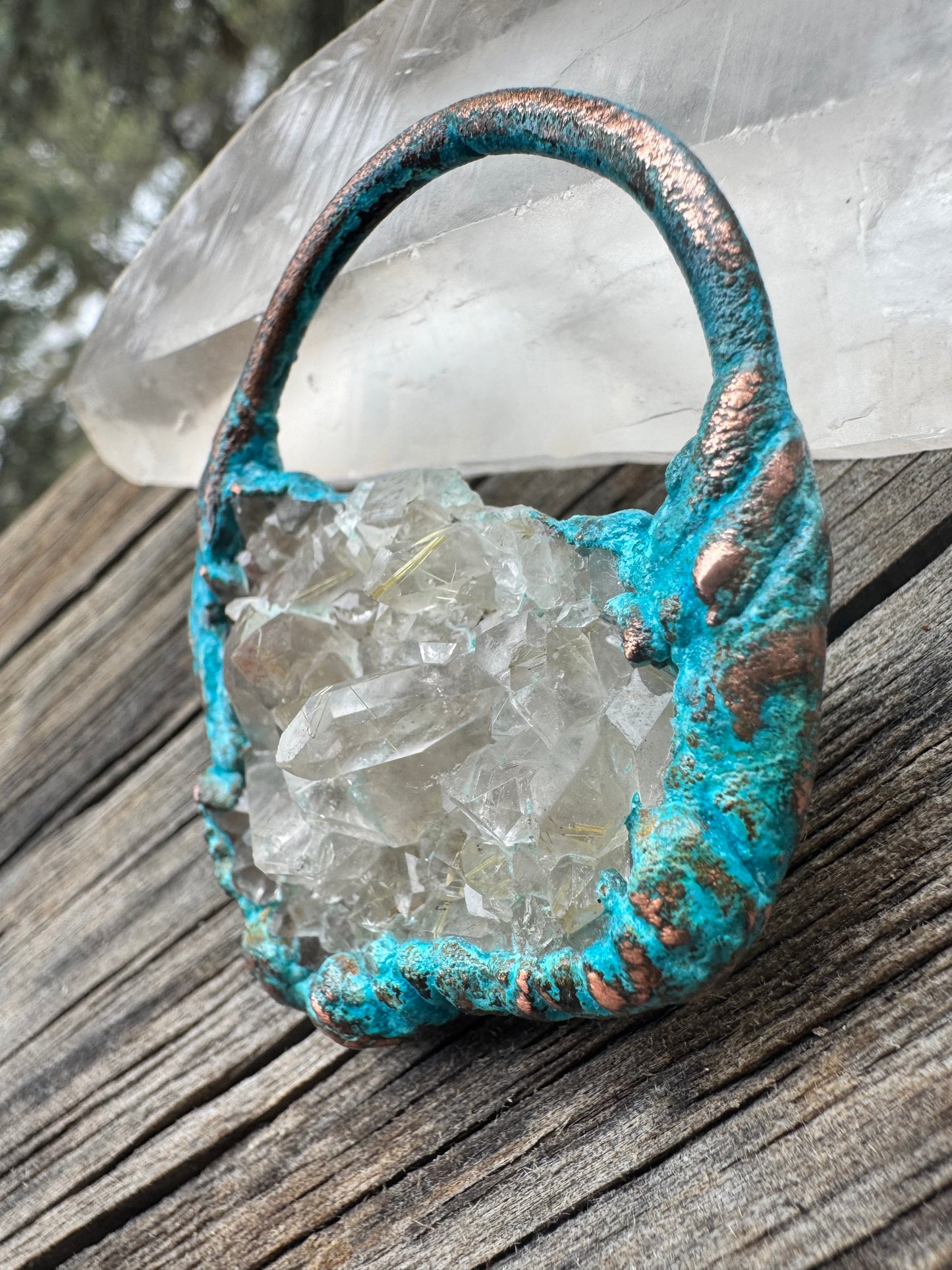 Rutilated Quartz | Electroformed Copper