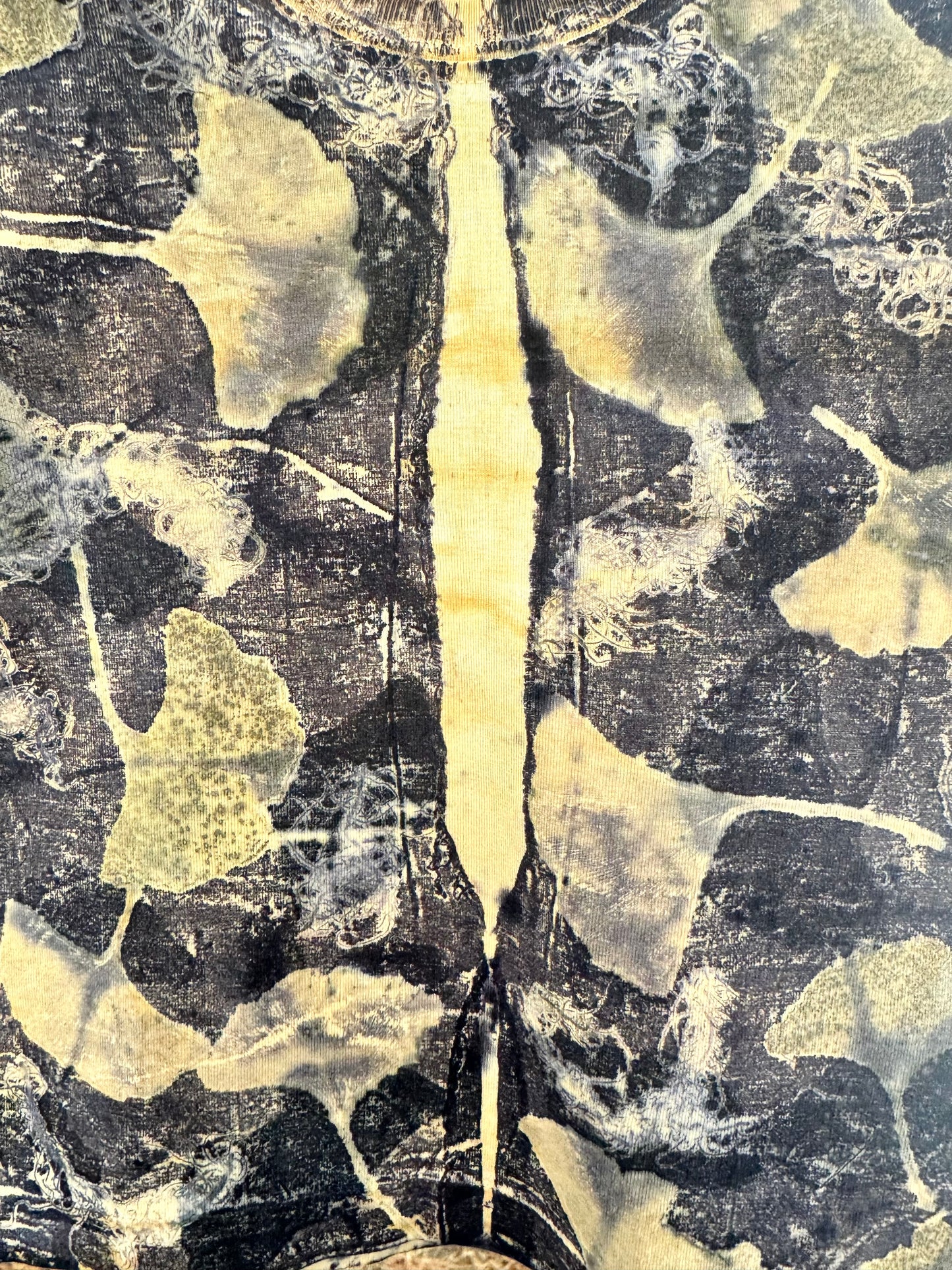 Ginkgo Usnea Logwood | Eco-printed| 2T | Organic Cotton