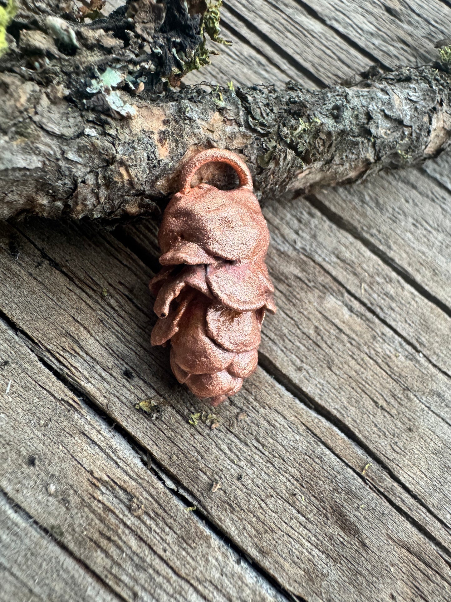 Idaho Pine Cone- Electroformed Copper Charm| Pendant