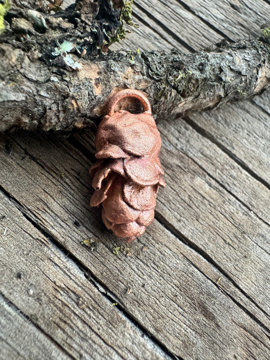 Idaho Pine Cone- Electroformed Copper Charm| Pendant