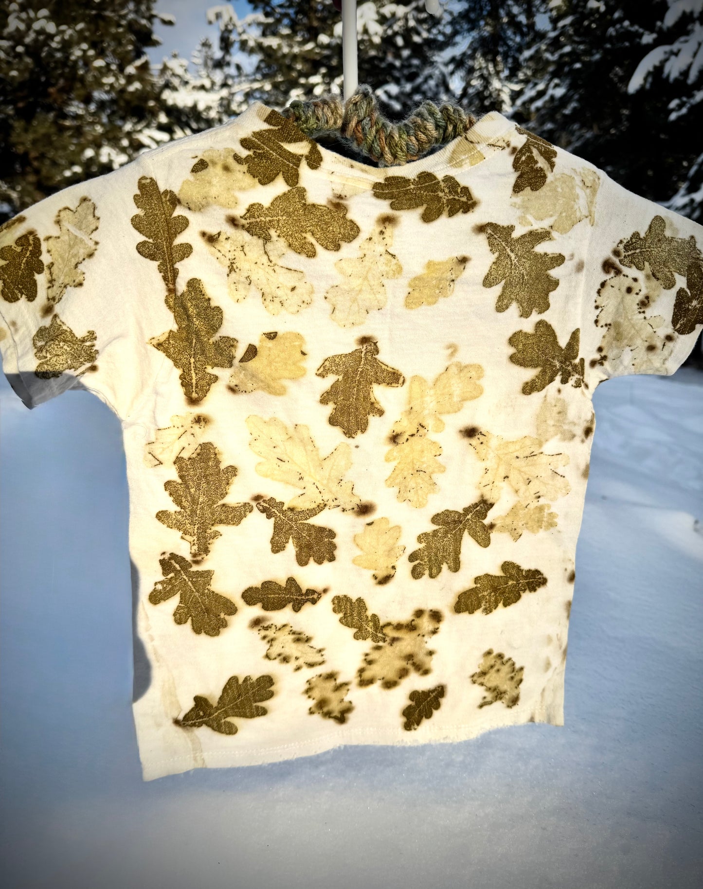 Oak leaf | Eco-printed | 2-3T