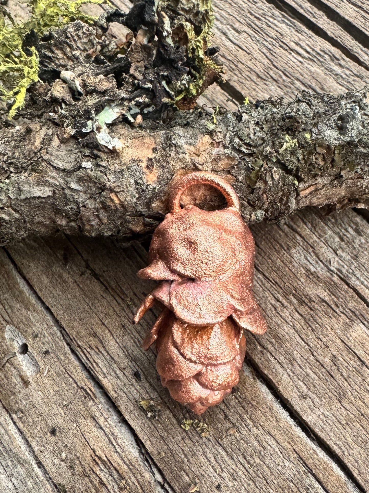 Idaho Pine Cone- Electroformed Copper Charm| Pendant