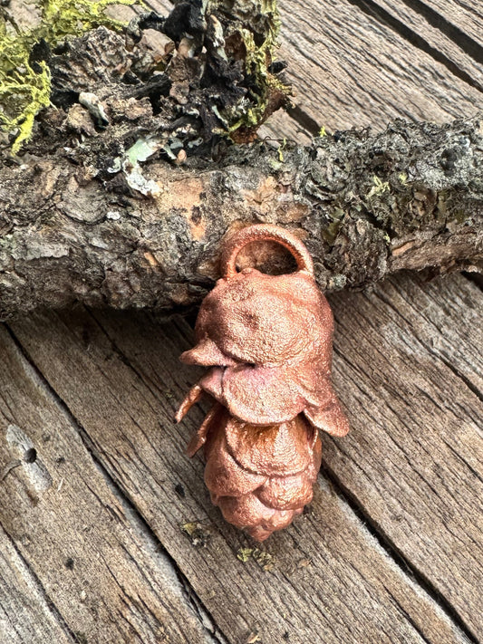 Idaho Pine Cone- Electroformed Copper Charm| Pendant