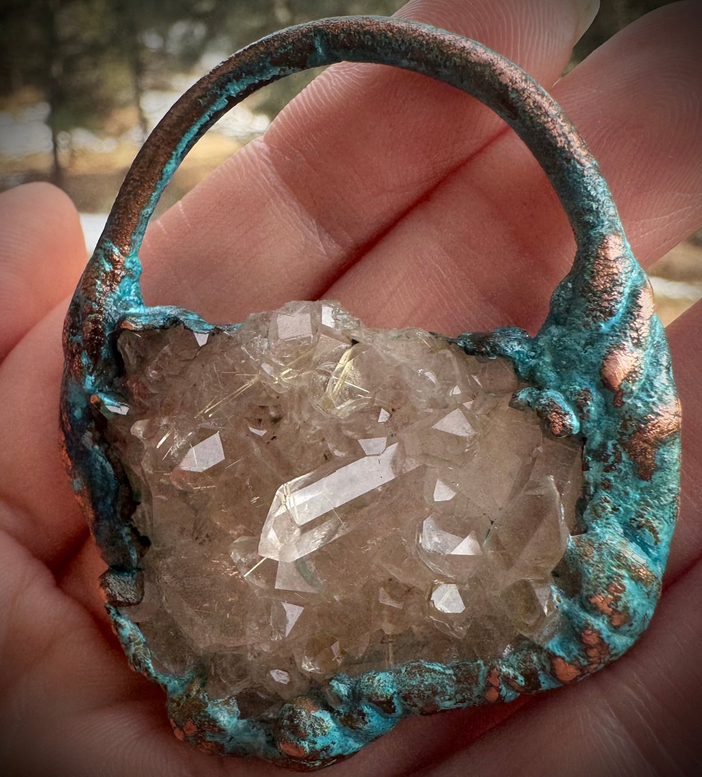 Rutilated Quartz | Electroformed Copper
