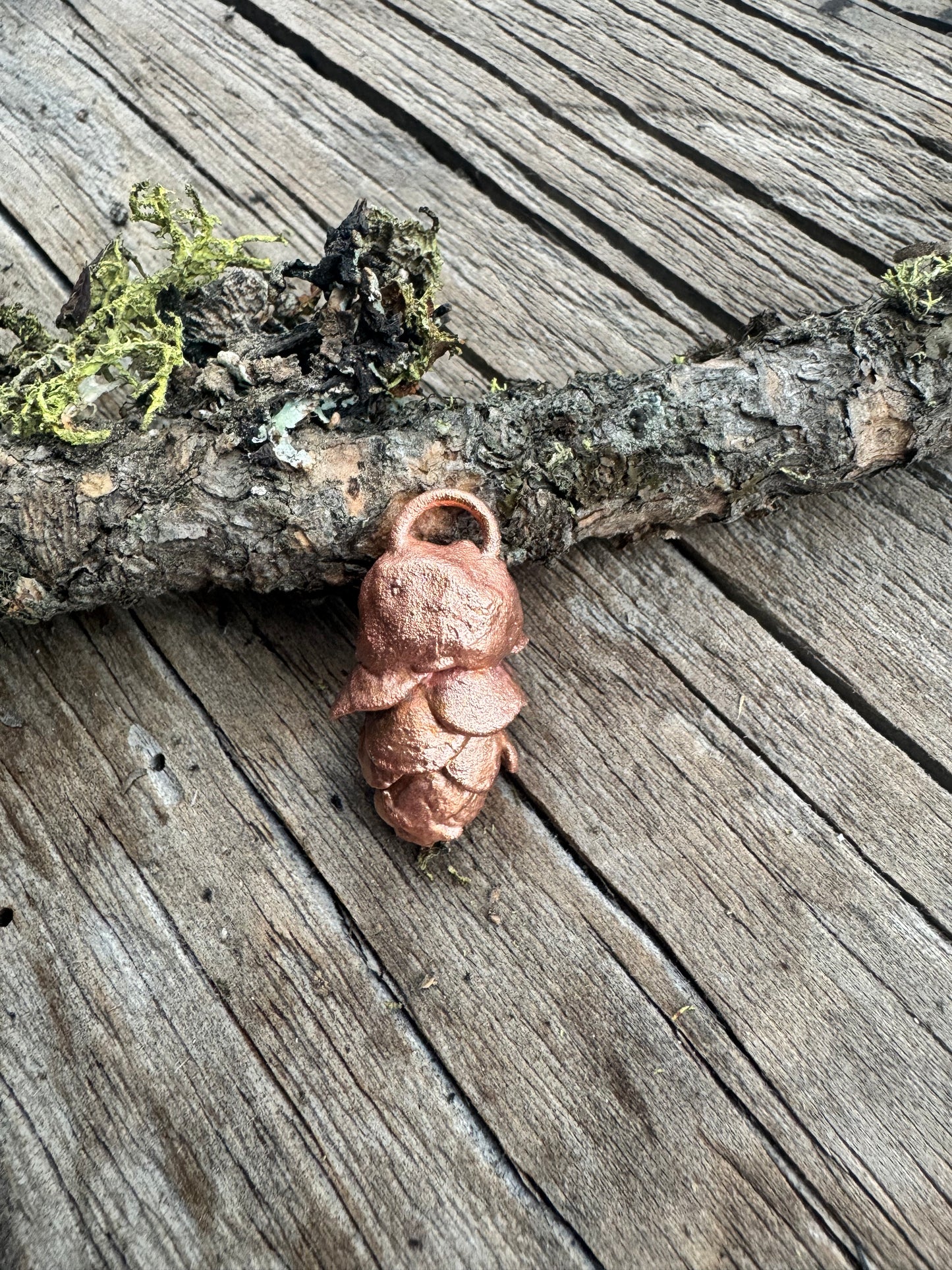 Idaho Pine Cone- Electroformed Copper Charm| Pendant