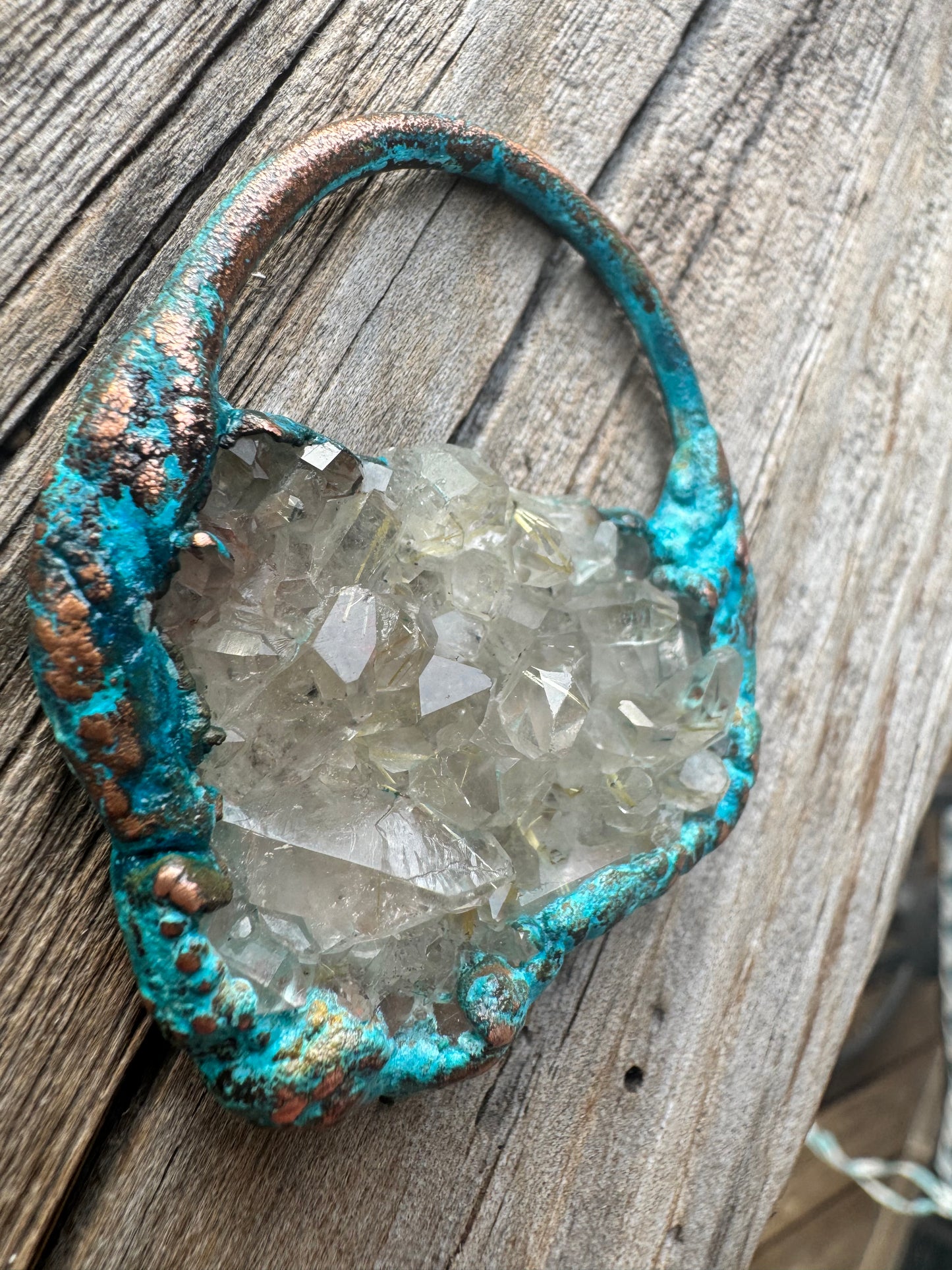 Rutilated Quartz | Electroformed Copper
