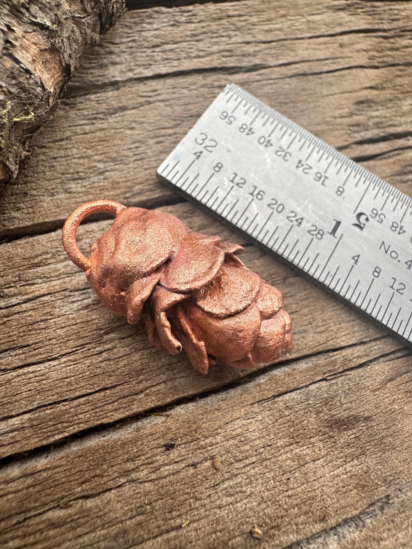 Idaho Pine Cone- Electroformed Copper Charm| Pendant