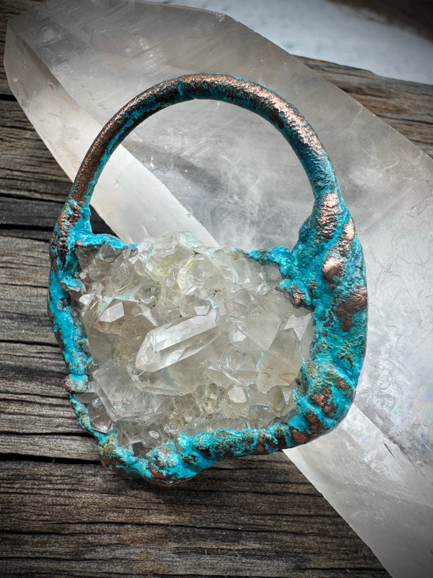 Rutilated Quartz | Electroformed Copper