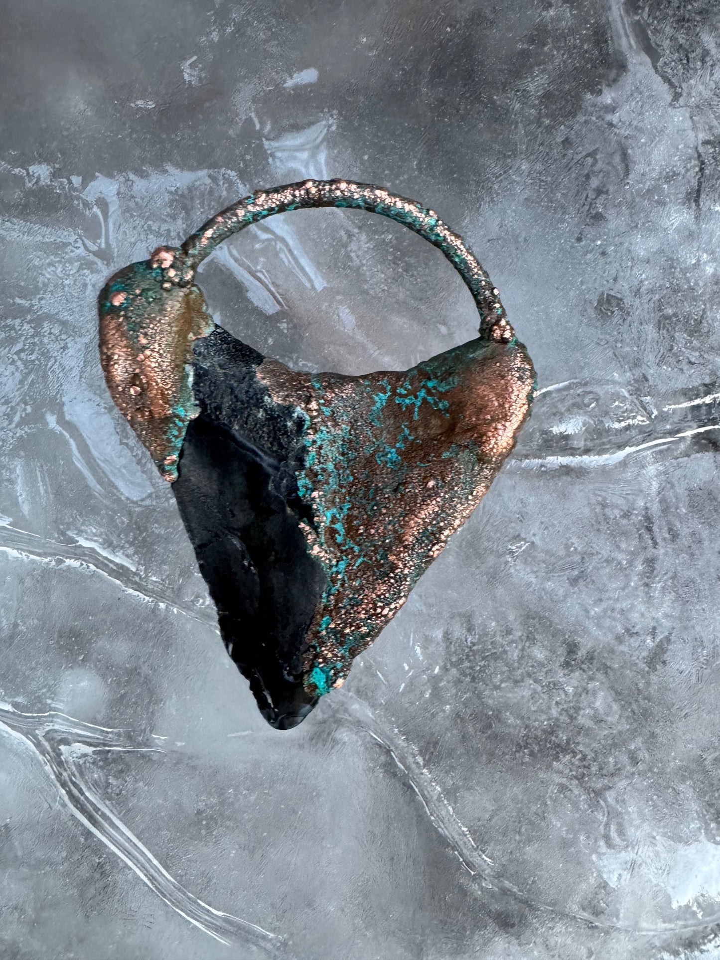 Megalodon Shark Tooth |South Carolina Fossil | Electroformed Pendant