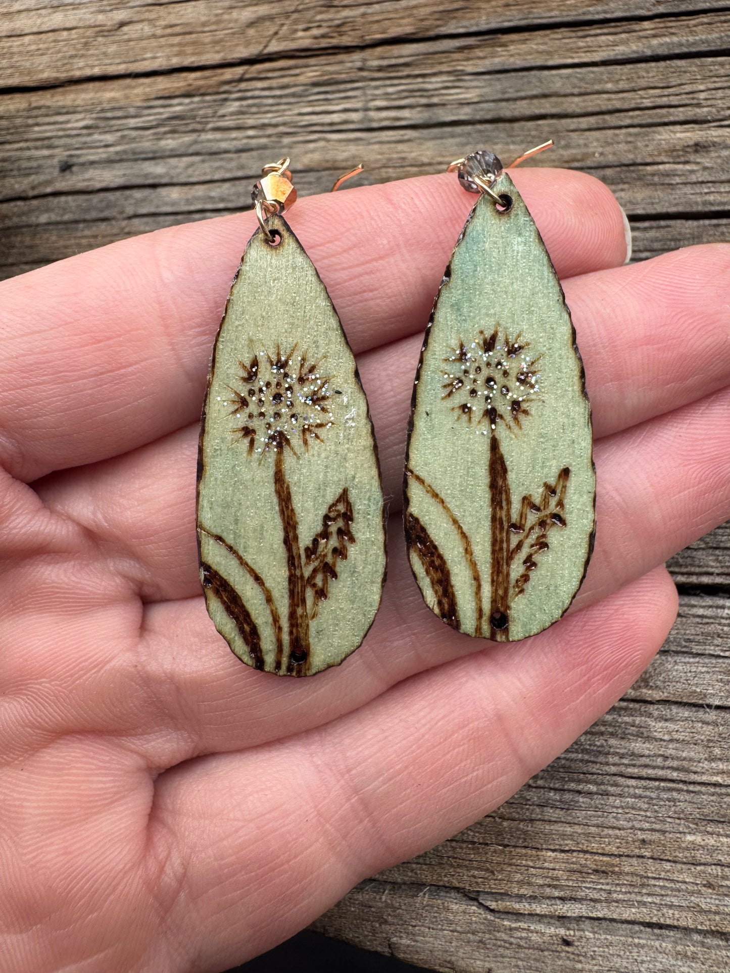 Delicate Yet Powerful | Indigo Dyed | Affirmation Earrings